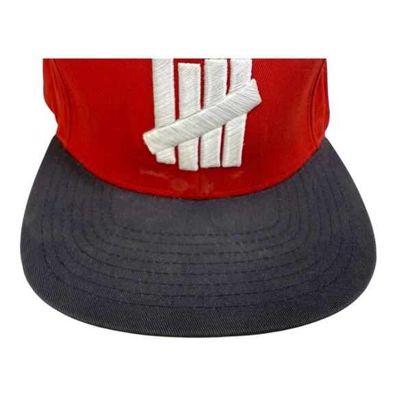 Undefeated Hat Cap Mens Snapback Red With Logo Graphic Street Wear - Picture 4 of 10